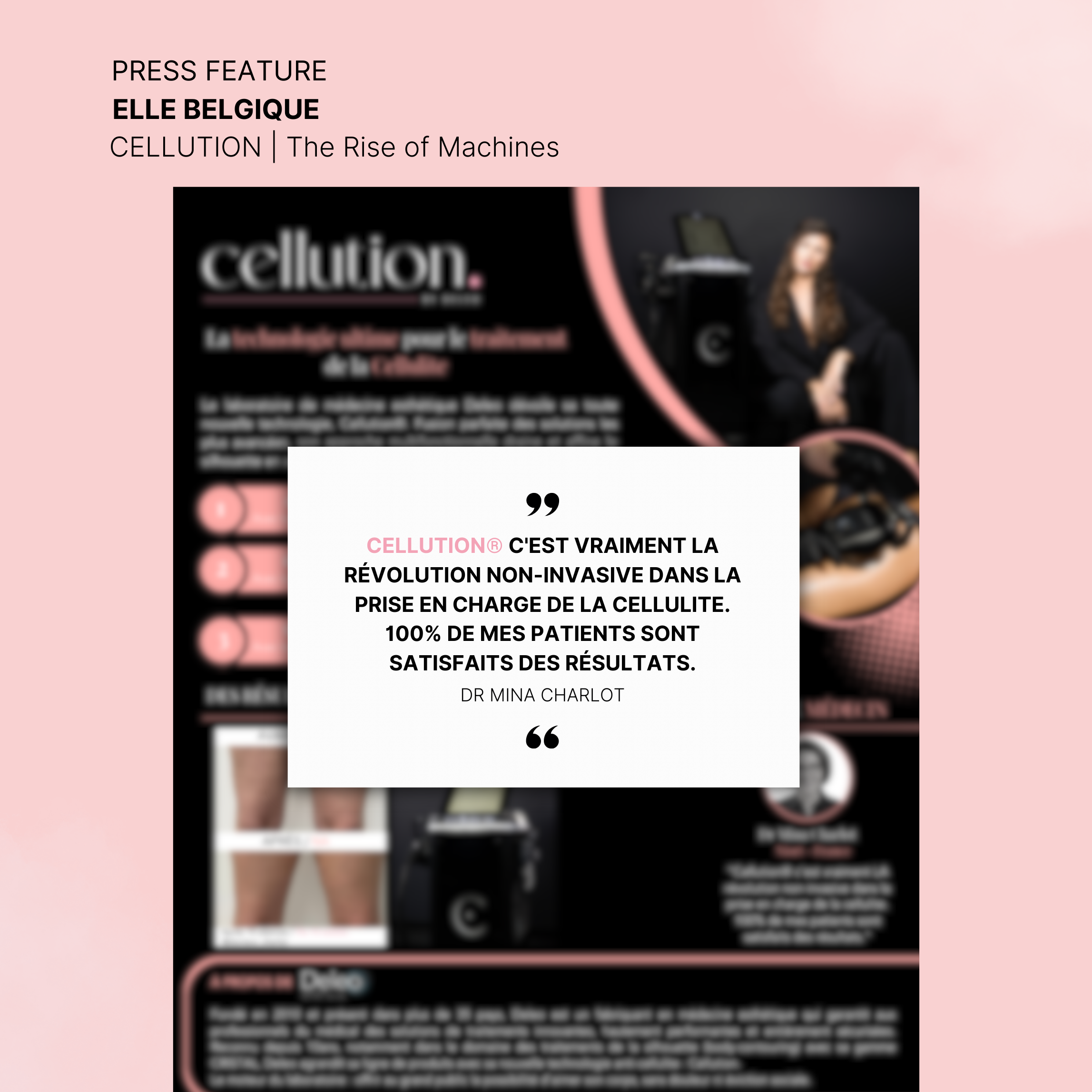 https://www.deleo-medical.com/PRESS FEATURE Cellution